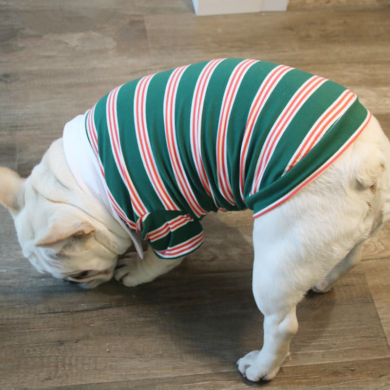 Pet Summer stripe dog POLO shirt sports vest