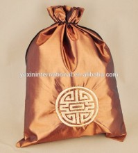 suede jewelry pouch, gift silk pouch Drawstring pouch CH221
