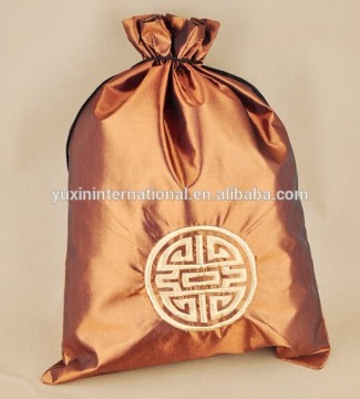 suede jewelry pouch, gift silk pouch Drawstring pouch CH221