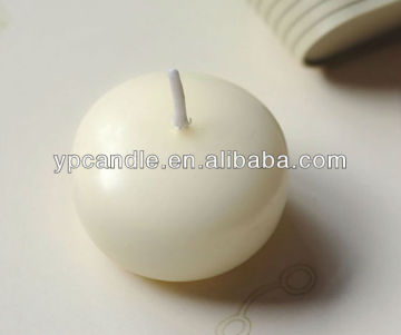 white floating candles