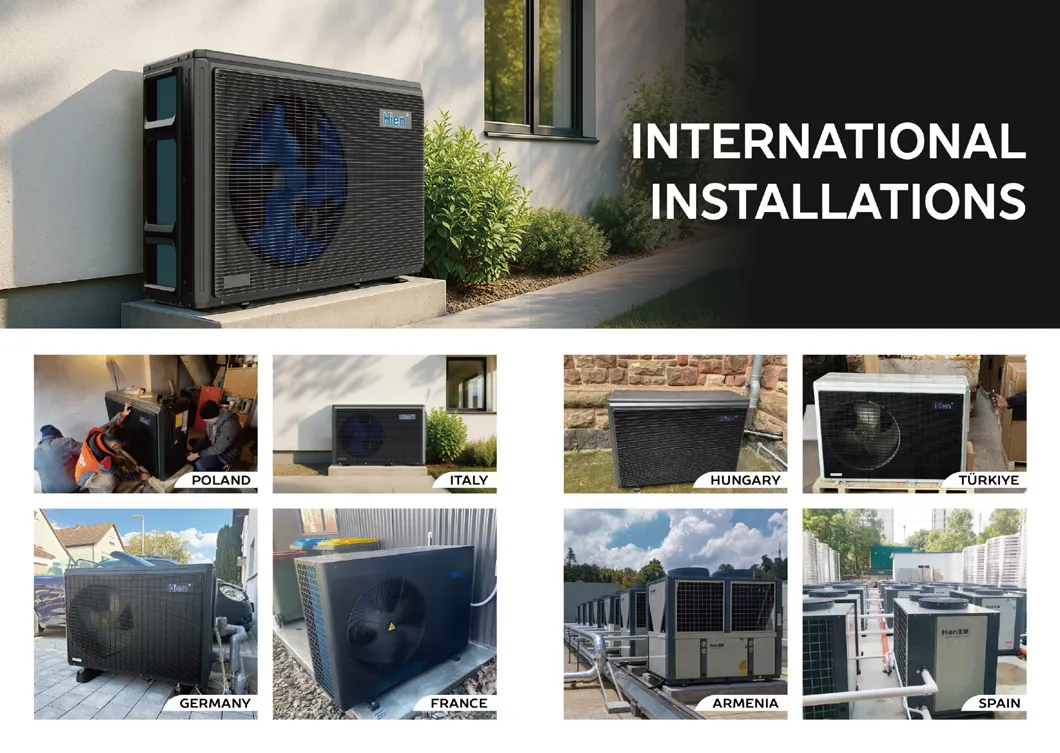 Germany Poland Pompa Ciepla Heating Warmepumpe Air Source Evi DC Inverter Monoblock Heat Pump Water Heater Air to Water