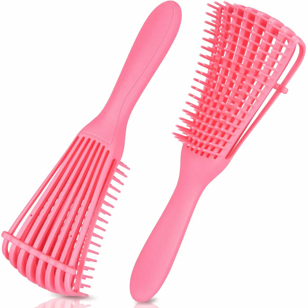 Pink Easy Detanling Hair Brushes for Thick Curly Hair