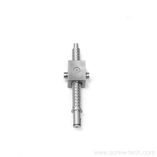 8mm diameter 1mm pitch square nut ball screw