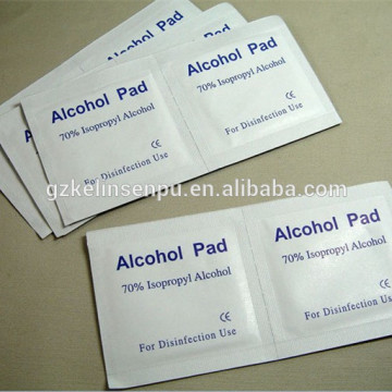 Alcohol prep pads for surgery and sterilizing the wound