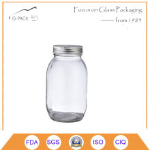 32oz Classic Glass Jar with 70 Lids Canning Jar Glass