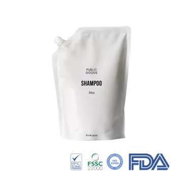 Leak-proof Shampoo Packaging Spout Bag 34oz