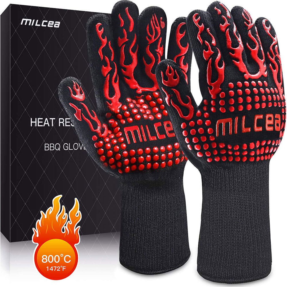 Amazon Suppliers Kitchen Oven Extreme Heat Resistant Gloves BBQ Grill Cooking Gloves