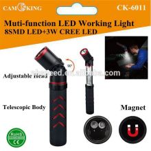 High Power LED Muti-function Working Light with Magnet,Adjustable Head LED working Light,Telescopic LED working light