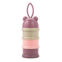 Portable Multi-Layer Cartoon Baby Milk Powder and Snack Storage Box