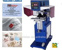 2 color garment tagless pad printer