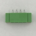 Morsettiera verde PCB ad angolo retto passo 3,81 mm