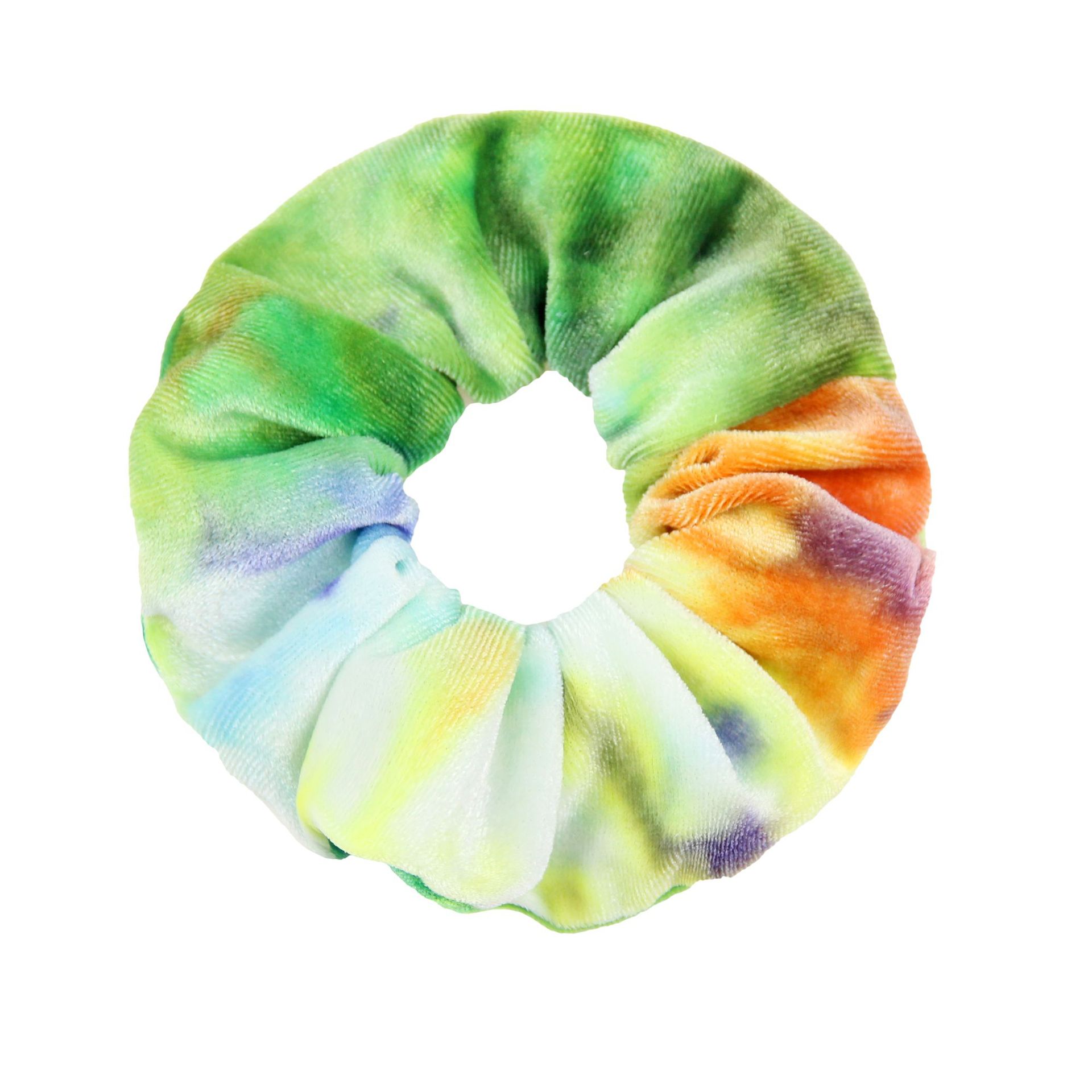 Schattige haarbanden Hoofdbanden Tie Dye Hair Band Volwassen Dames Velvet Materiaal Elastische ringbanden voor Girls Kids Rope