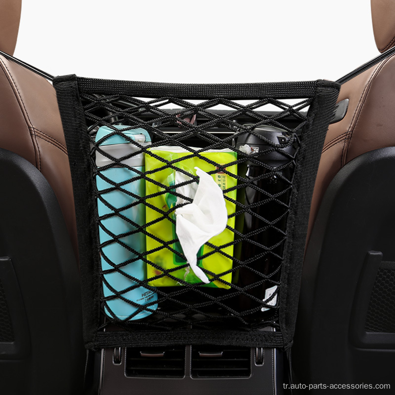 Çok fonksiyonlu araba torbası depolama evrensel araba net cep