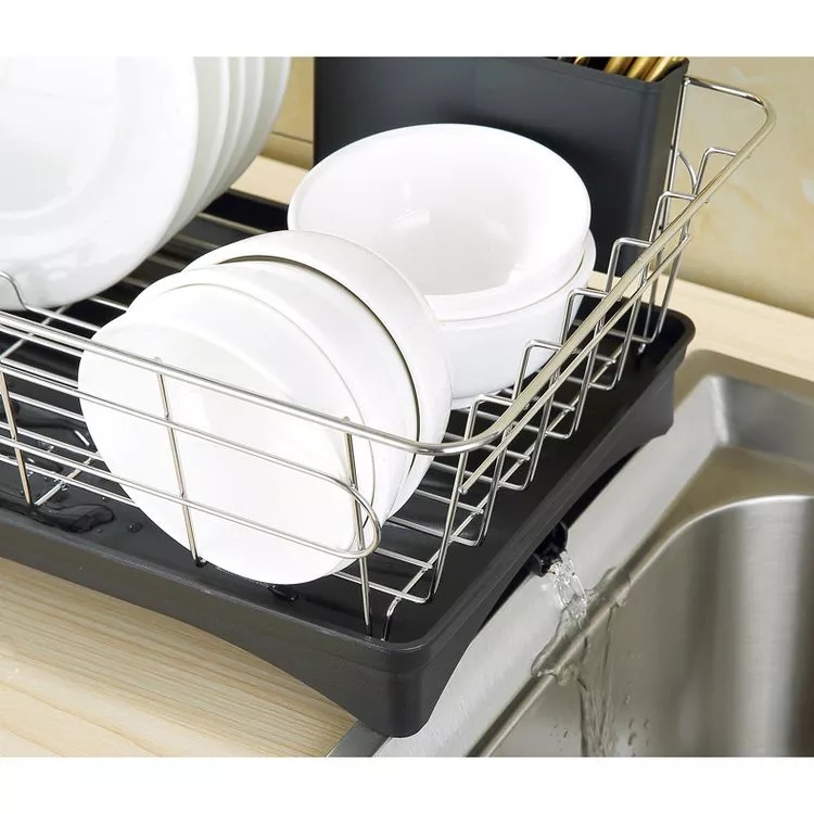 hot sell stainless steel coating kitchen Over Sink Dish Drying Rack