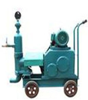 Single cylinder piston grouting pump