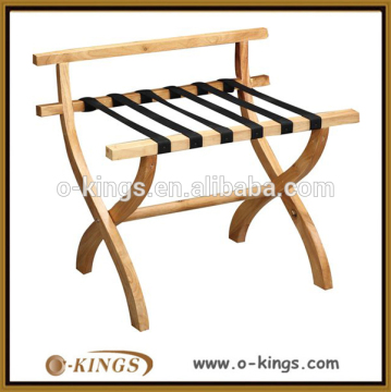 Folding luggage rack tray stand