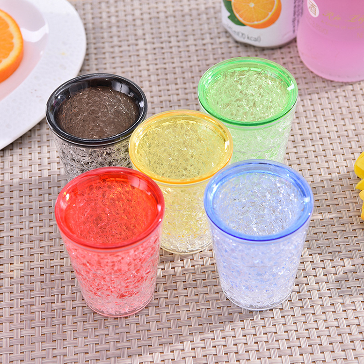 Colorful Gel Freezer Shot Glasses, BPA Free Plastic Freezer Gel Shot Glass Sturdy Wine Glasses For Holiday, Housewarming gift