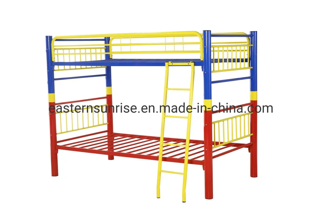 Chinese Home Furniture Safe Student Bedroom Set Iron Double Bunk Beds