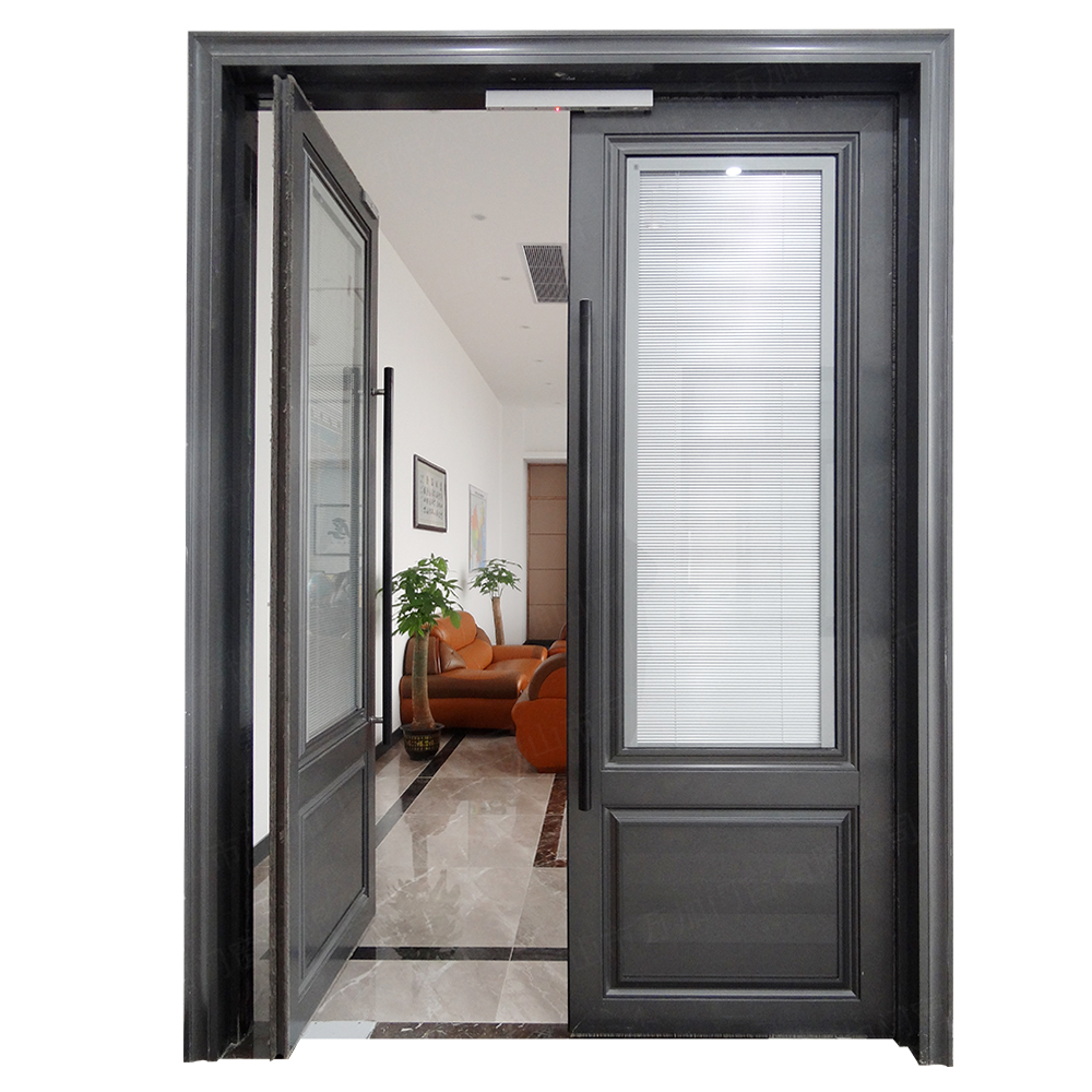 Aluminum Alloy Soundproof Windows And Doors,Glass Office Entry Doors