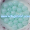 6-8MM en plastique acrylique translucide perles rondes couleur bonbon perles rondes à grosse boule