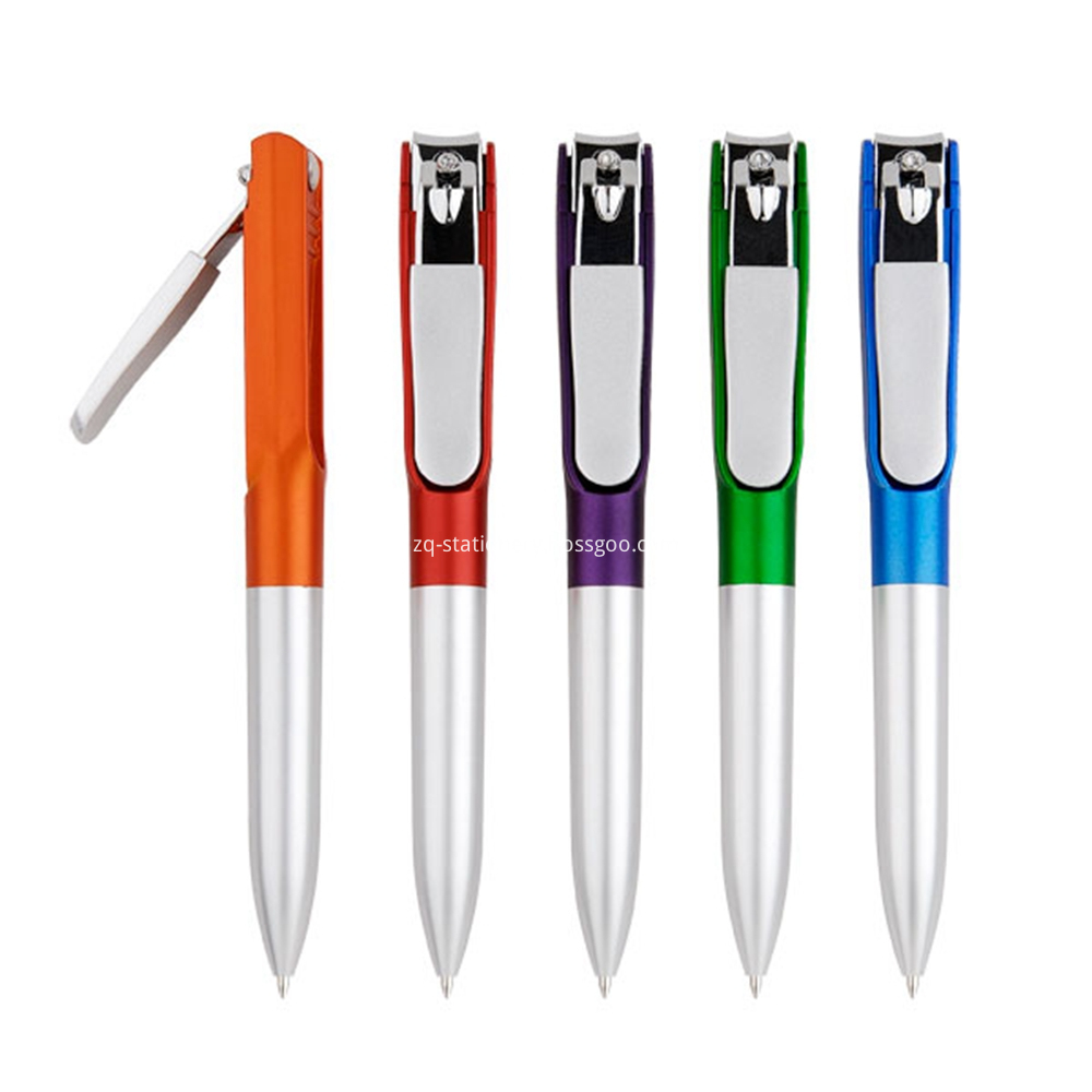 Promotion Ball Pen with Nail Clipper