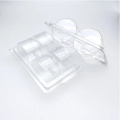 Envase de plástico transparente de 4 cavidades Blister Macaron Clamshell