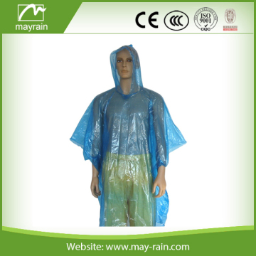 PE poncho raincoat