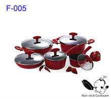 2014 promotion forged 10pcs teflon nonstick induction italian cookware