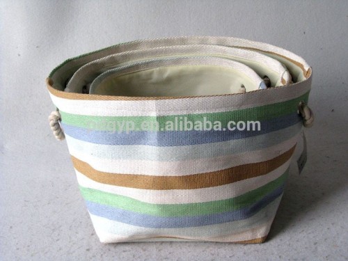 Large pretty storage baskets with handle