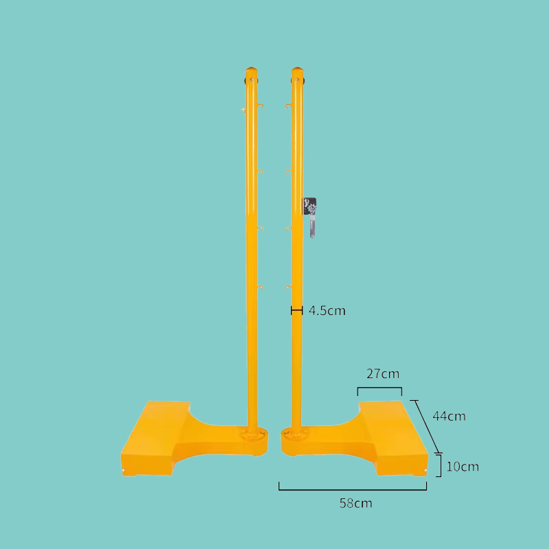 Movable badminton post