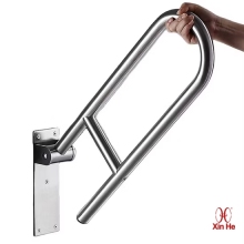 Flip-Up ADA Safety Grab Bar for Toilet and Bathroom