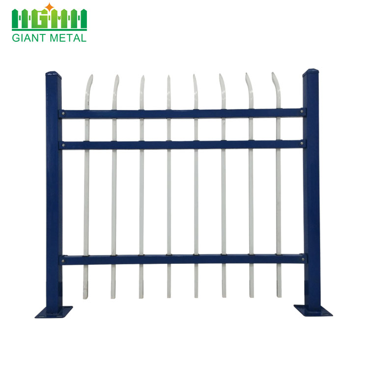 PVC Coated Wrought Iron Zinc Steel Picket Fence