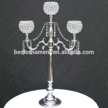 3 Arm Wedding Silver Candelabra