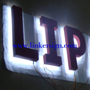 backlit metal letter signs for outdoor advertising