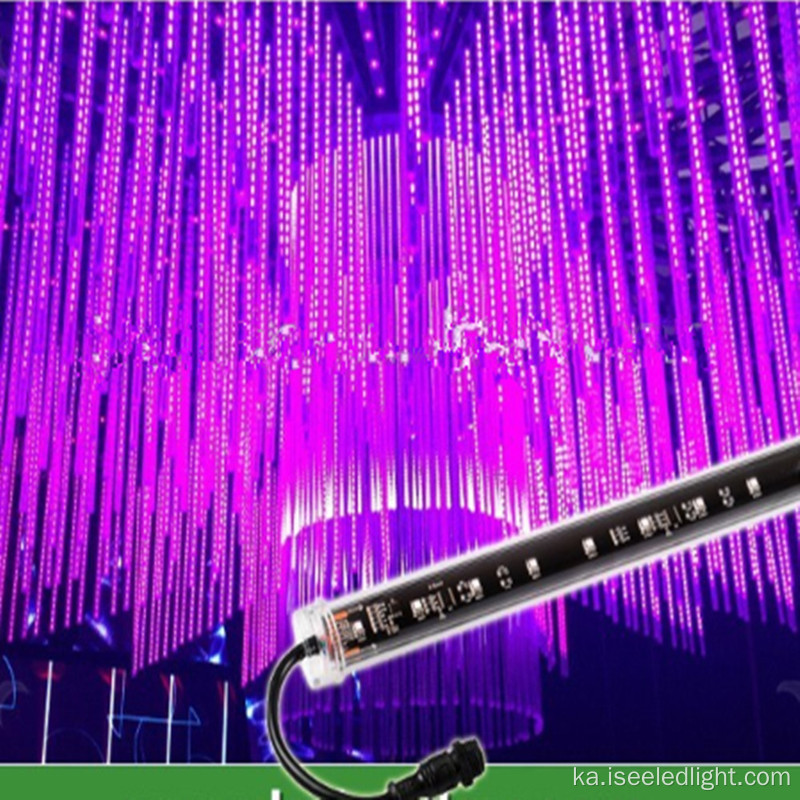 3D DMX LED Meteor Lights Decoration LED მილის