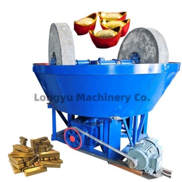 Large 1600 Type Triple Wheel Gold Mill for Wet Processing in Mines