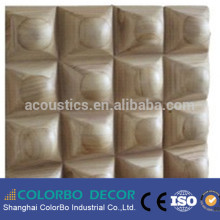 3D Wooden Acoustic Diffuser Decorative Wall Panel