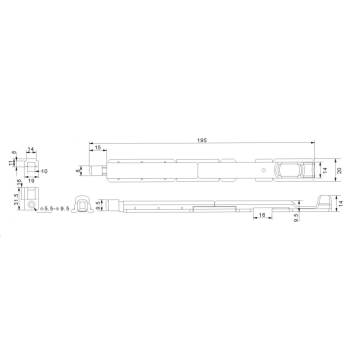 Boulon affleurant en plastique serles