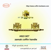 Set coffin handle with T bar, coffin handle in set H023