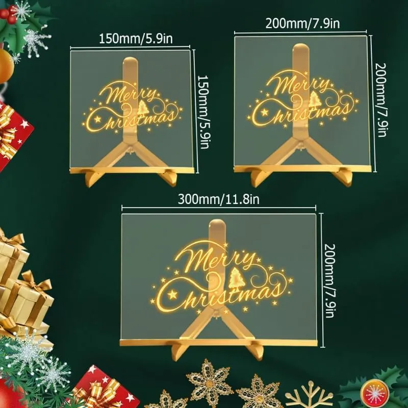 Creative LED Light Drawing Board for Home Decor Message Board