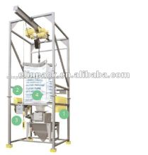 Bulk bag unloading machine