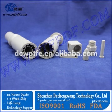 Chemcial free PTFE/PEEK/PVDF machining parts PVDF parts pvdf sheet