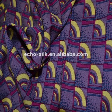 printed silk cotton voile fabric