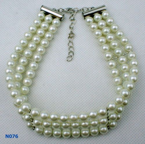 Wide Custom Fashion Jewelry Beaded Pearl Necklaces For Women Gift