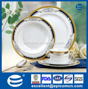 manufactures of dishes for restaurant/ ceramic royal china dishes/porcelain tea set/8" soup plate/10.5" flat platter