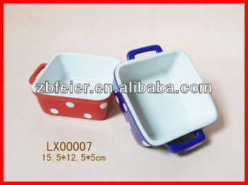 ceramic glazed bakeware plate