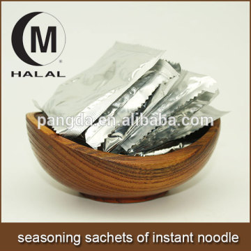 seasoning sachets of instant noodle seasoning