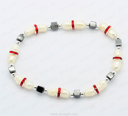 perle hématite perles carrées bracelet
