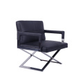 Stylish Leather Aster X Easy Chair