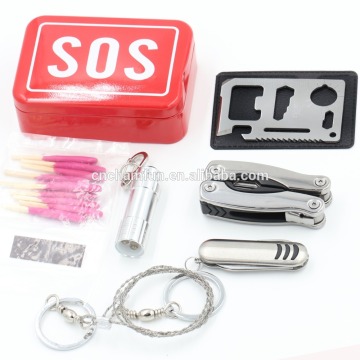 6pcs emergency survival equipment/outdoor survival kits